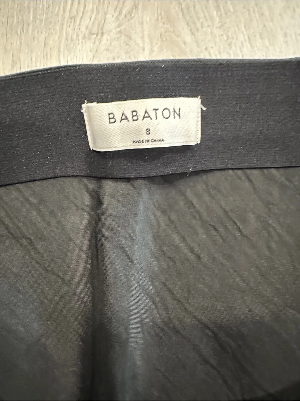 Babaton Sleek Black skirt, size 8 NWOT